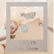 Baby in Bloom Customisable Baby Shower Photo Booth Frame