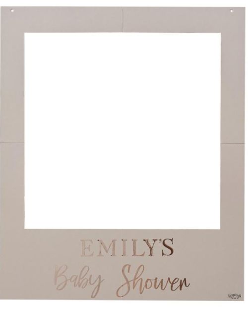 Baby in Bloom Customisable Baby Shower Photo Booth Frame
