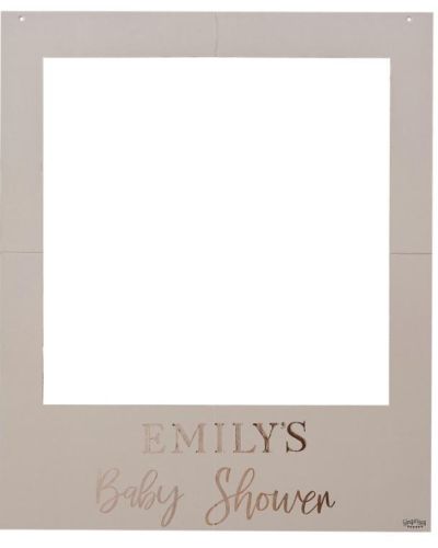 Baby in Bloom Customisable Baby Shower Photo Booth Frame