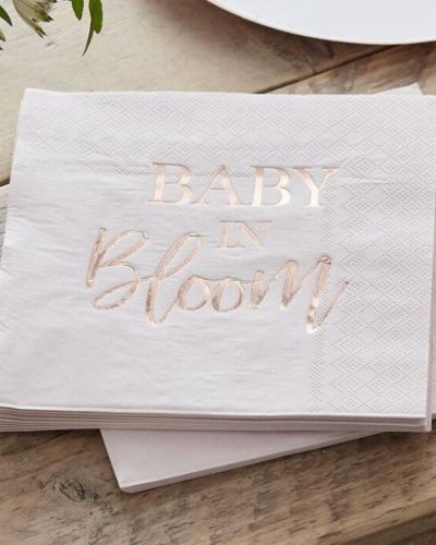 Baby in Bloom Lunch Napkins 16pk