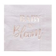 Baby in Bloom Lunch Napkins 16pk