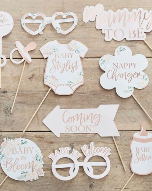 Baby in Bloom Photo Booth Props