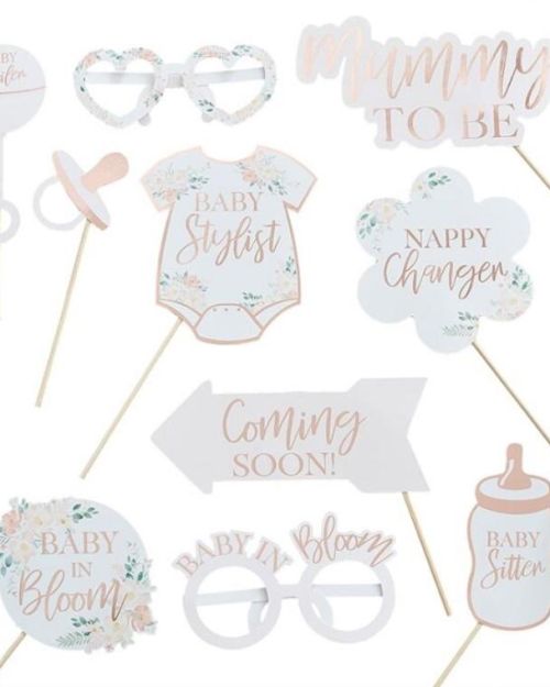 Baby in Bloom Photo Booth Props