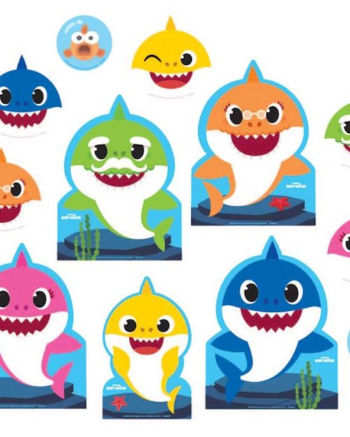 Baby Shark Cutouts 12pk
