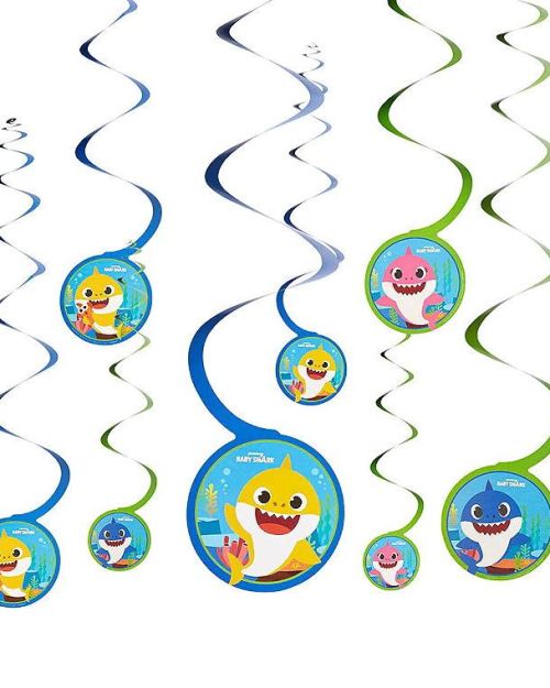 Baby Shark Hanging Spiral Decorations