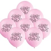 Pink Baby Shower Balloons 8pk