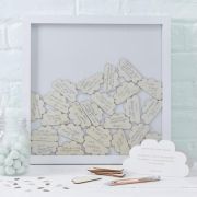 Baby Shower Cloud Frame Guest Book Alternative