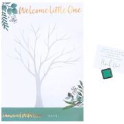 Baby Shower Fingerprint Keepsake Poster