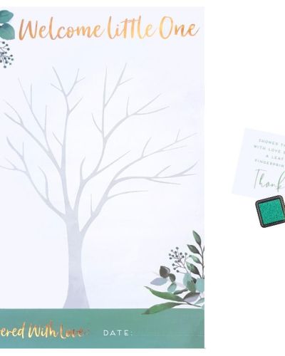 Baby Shower Fingerprint Keepsake Poster