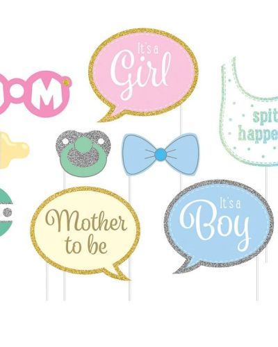 Baby Shower Photo Booth Props 10pk