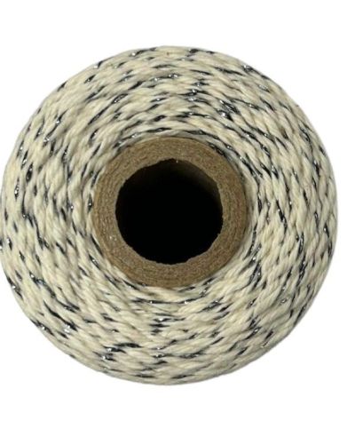 Bakers Twine – Natural & Gunmetal Shimmer Twine
