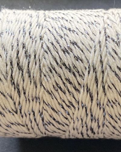 Bakers Twine – Natural & Gunmetal Shimmer Twine