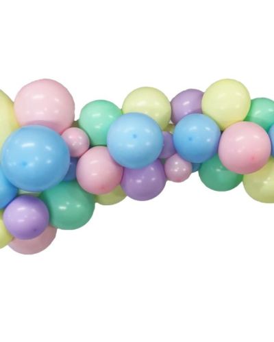 Balloon Garland Kit – Pastel Rainbow