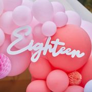 18th Birthday Balloon Garland Sign