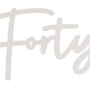 40th Birthday Balloon Garland Sign