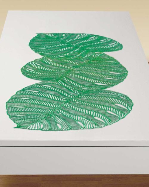 Banana Leaf Vinyl Table Runner