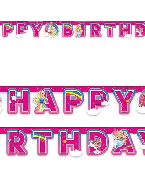 Barbie Dreamtopia Happy Birthday Banner