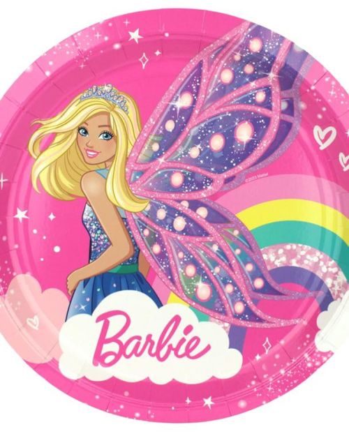 Barbie Fairy Plates 8pk