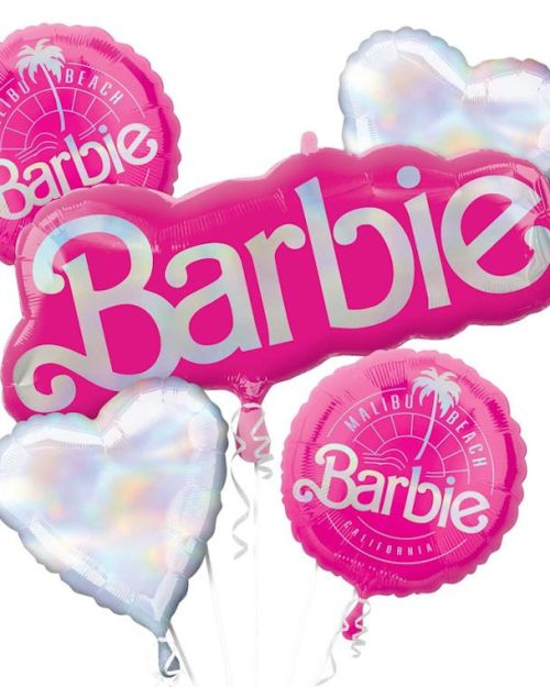 Barbie Foil Balloon Bouquet