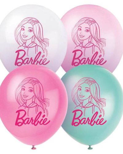 Barbie Latex Balloons 8pk