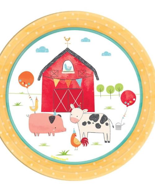 Barnyard Birthday Lunch Plates 8pk
