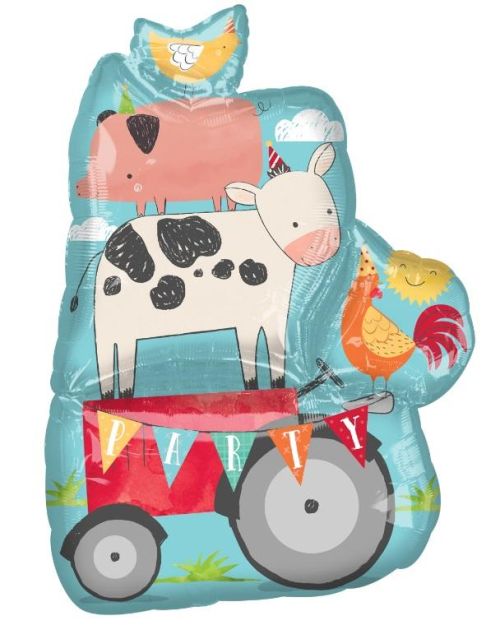 Barnyard Birthday Shape Foil Balloon