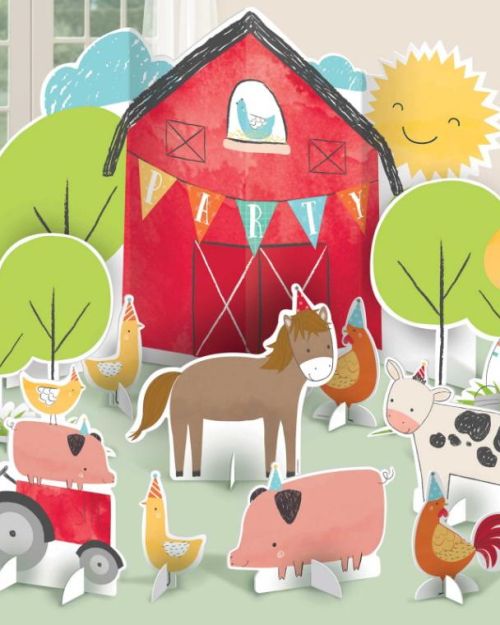 Barnyard Birthday Table Decorating Kit