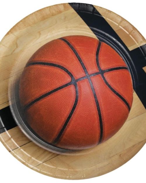 Basketball Fan Dinner Plates 8pk