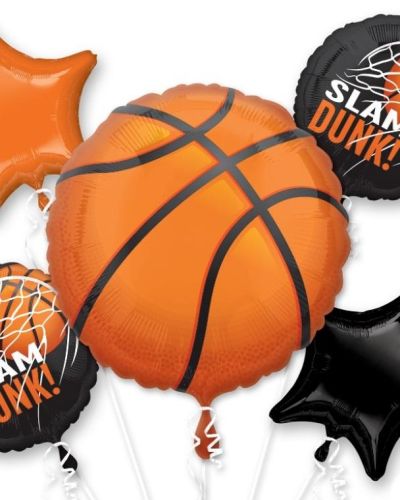 Basketball Foil Balloon Bouquet