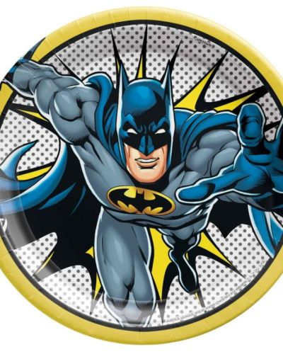Batman Heroes Unite Dinner Plates 8pk