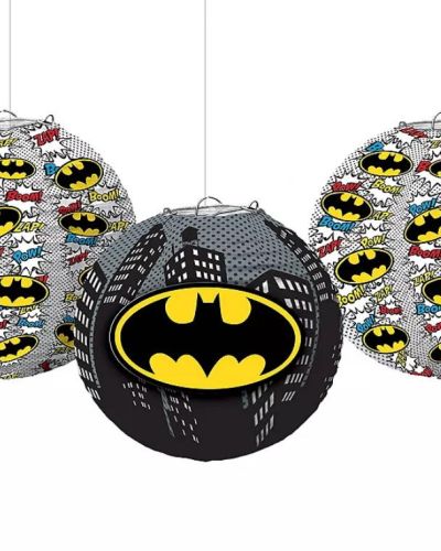 Batman Paper Lanterns 3pk