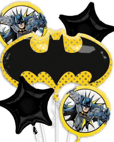 Batman Symbol Foil Balloon Bouquet