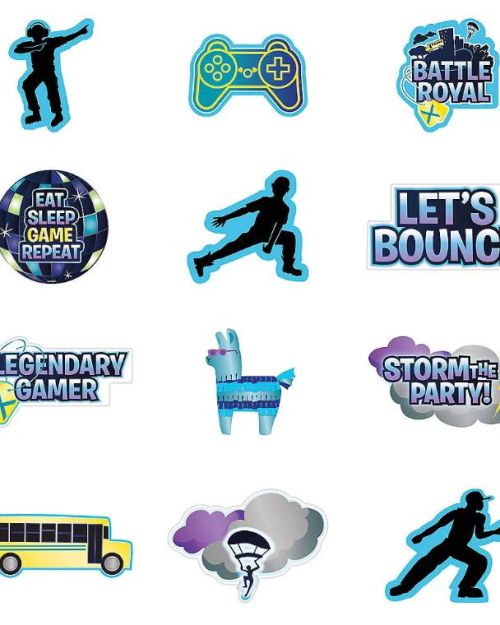 Battle Royal Cutout Decorations 12pk
