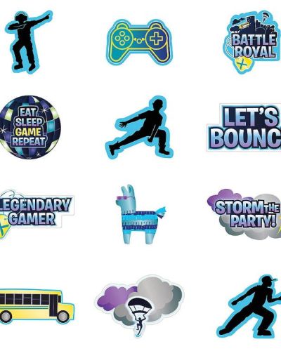 Battle Royal Cutout Decorations 12pk