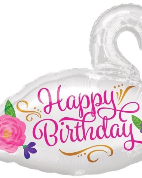 Beautiful Swan Shape Foil Balloon