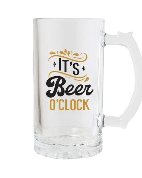 Beer O’Clock Beer Glass