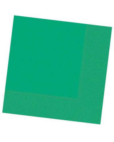 Festive Green Beverage Napkins 20pk