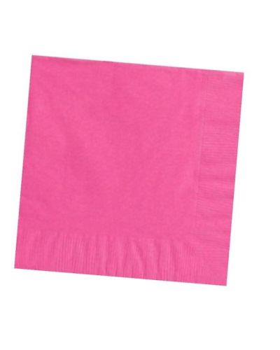 Bright Pink Beverage Napkins 40pk