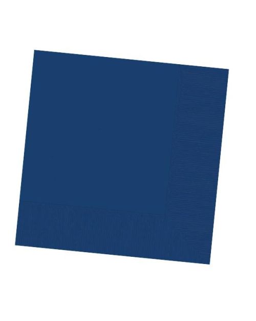 Navy Blue Beverage Napkins 20pk