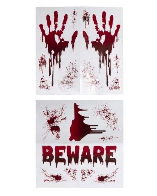 Bloody Hands Window Stickers