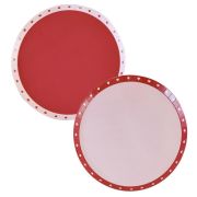 Be Mine Red & Pink Hearts Plates 8pk