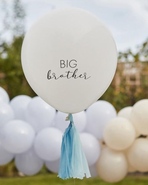 Big Brother Balloon with Blue Tassels