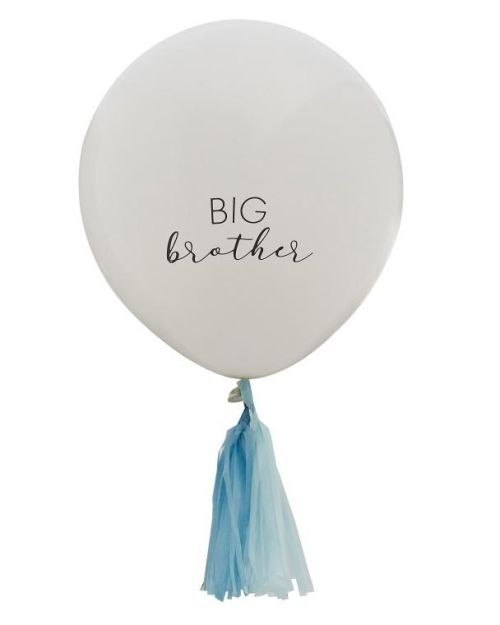 Big Brother Balloon with Blue Tassels