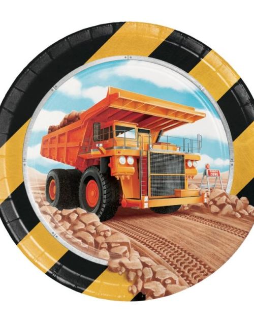 Big Dig Construction Lunch Plates 8pk