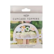 Birthday Bloom Cupcake Toppers 12pk