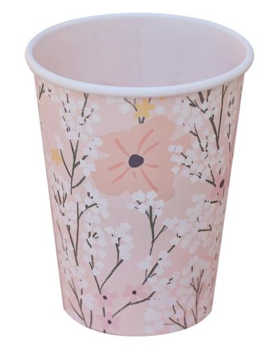 Birthday Bloom Floral Cups 8pk