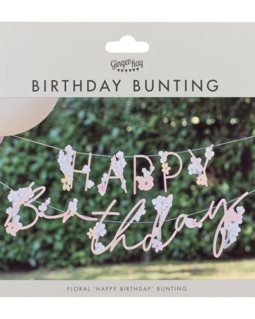 Birthday Bloom Happy Birthday Bunting