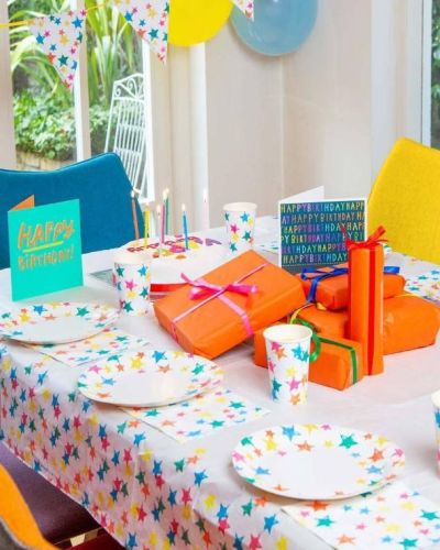 Birthday Brights Rainbow Star Napkins 20pk