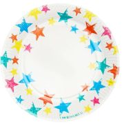 Birthday Brights Rainbow Star Plates 12pk
