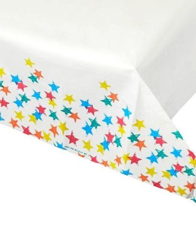 Birthday Brights Rainbow Star Tablecover
